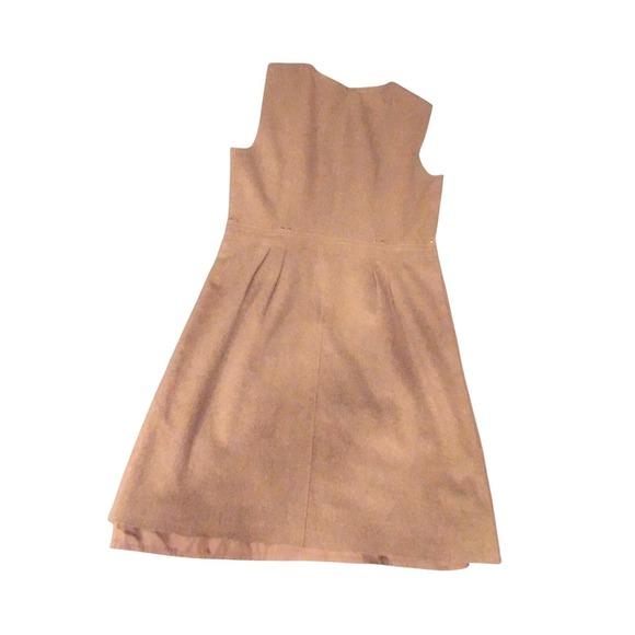 Philosophy di Alberta Ferretti A-Line Dress Tan Sleeveless Minimalist from Italy - Picture 3 of 9